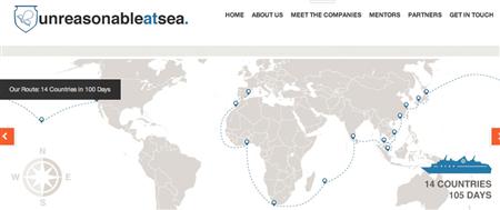 The route of the Unreasonable at Sea Voyage (UnreasonableAtSea.org ())